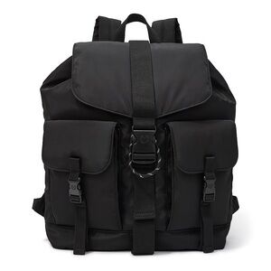 PINK Victoria’s Secret Nylon Cargo Backpack, Pure Black, NWT